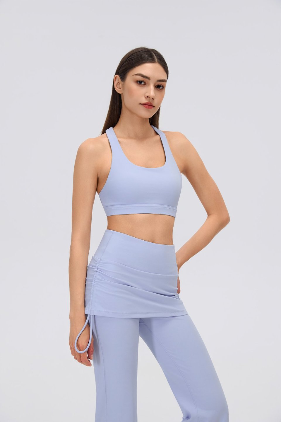 Women's Sports Bra and Flare Leggings Set