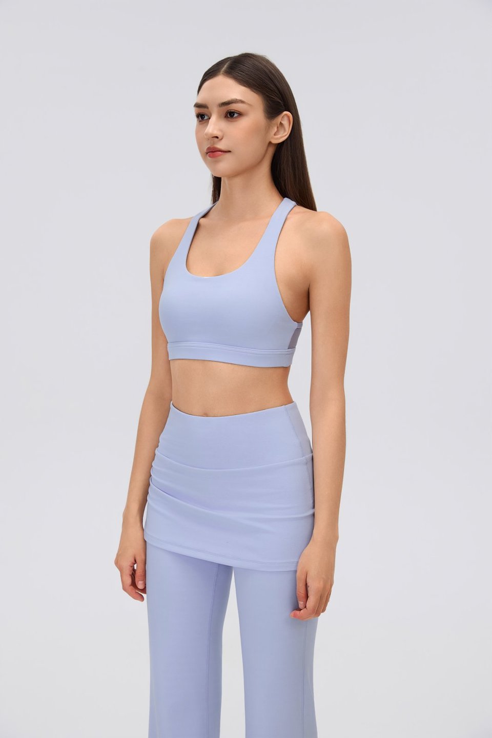 Women's Sports Bra and Flare Leggings Set