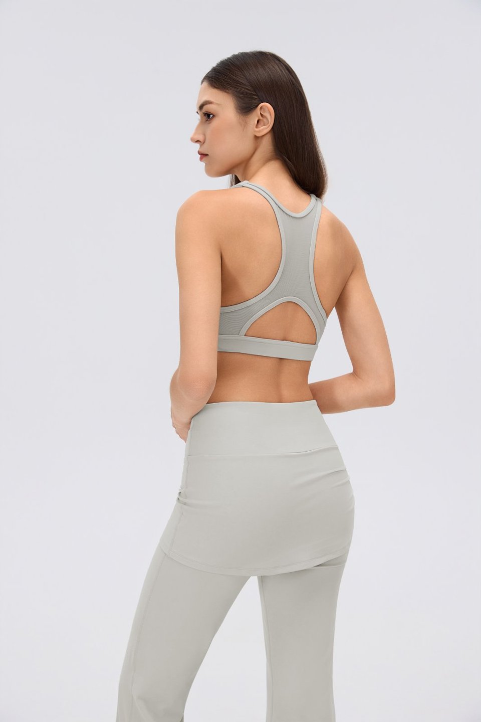 Women's Sports Bra and Flare Leggings Set