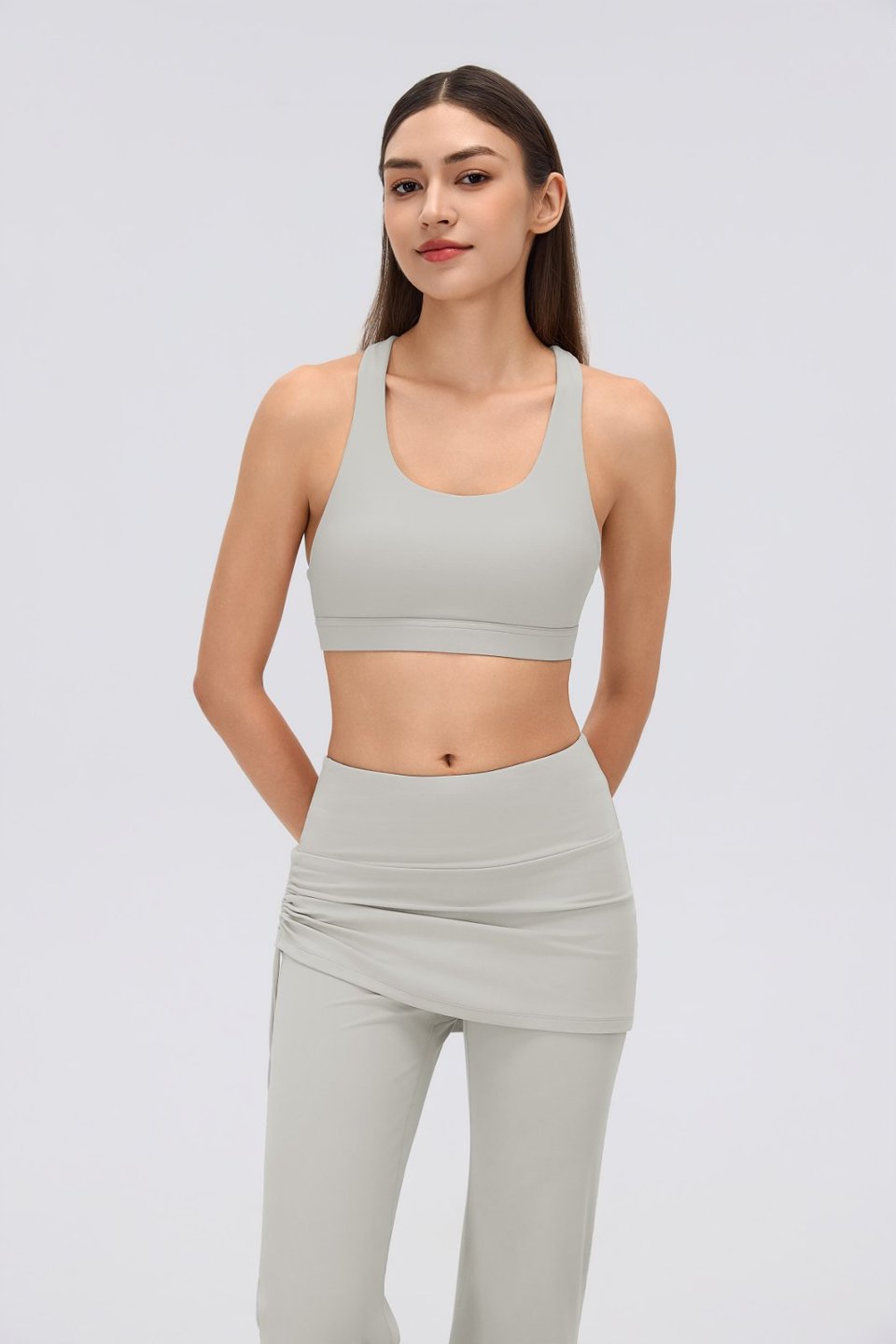 Women's Sports Bra and Flare Leggings Set