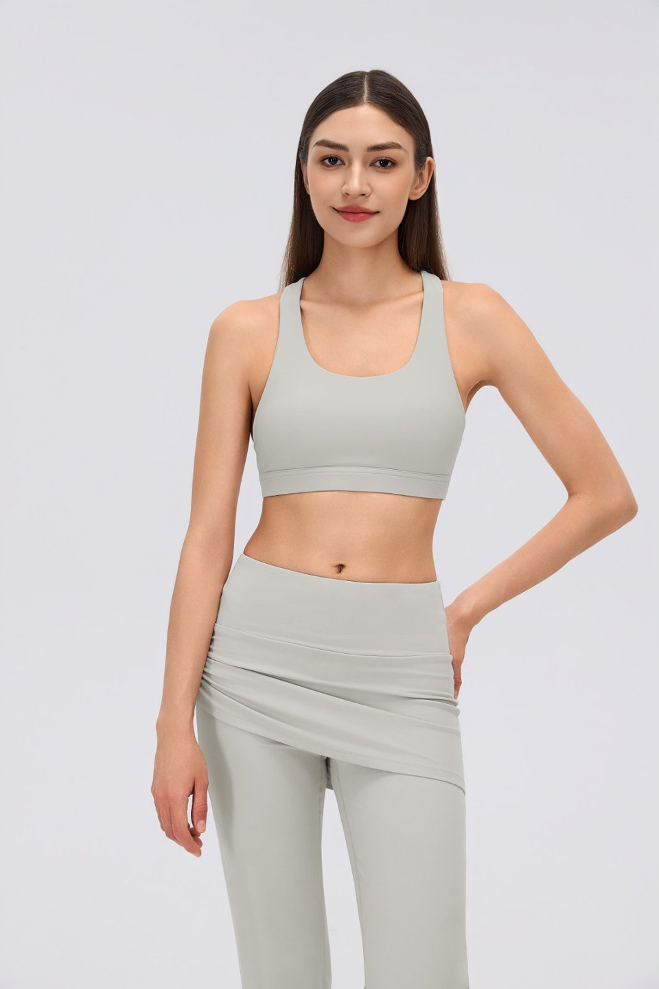 Women's Sports Bra and Flare Leggings Set