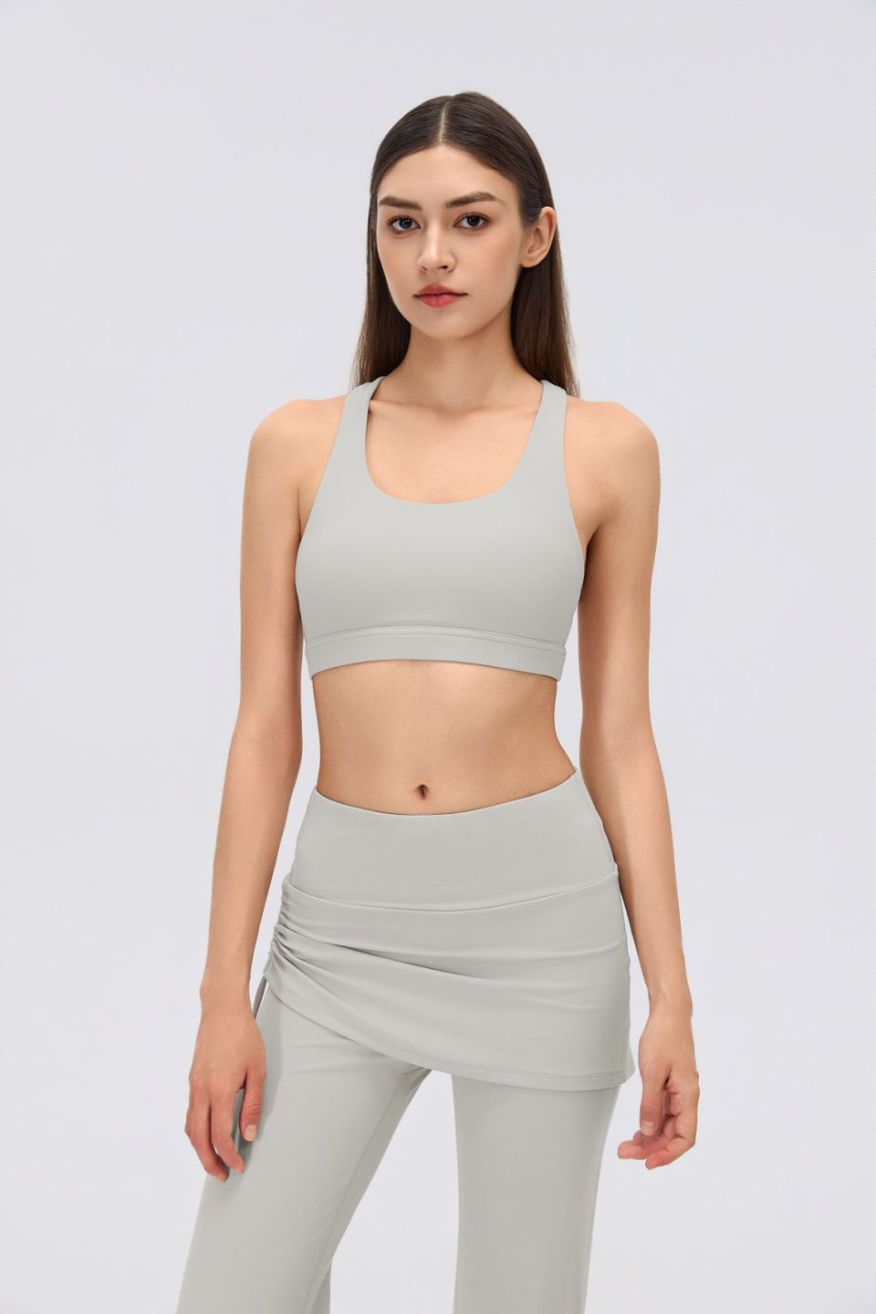Women's Sports Bra and Flare Leggings Set
