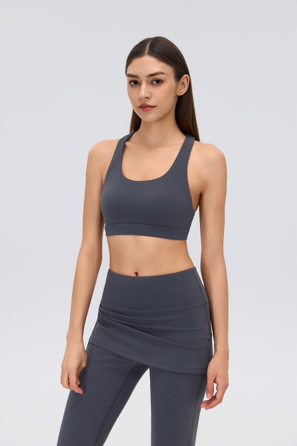 Women's Sports Bra and Flare Leggings Set