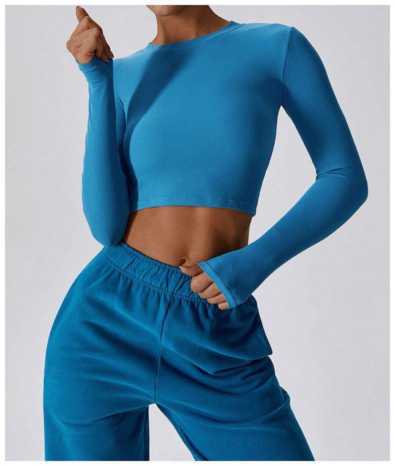 Schnelltrocknendes Sport-Langarmshirt