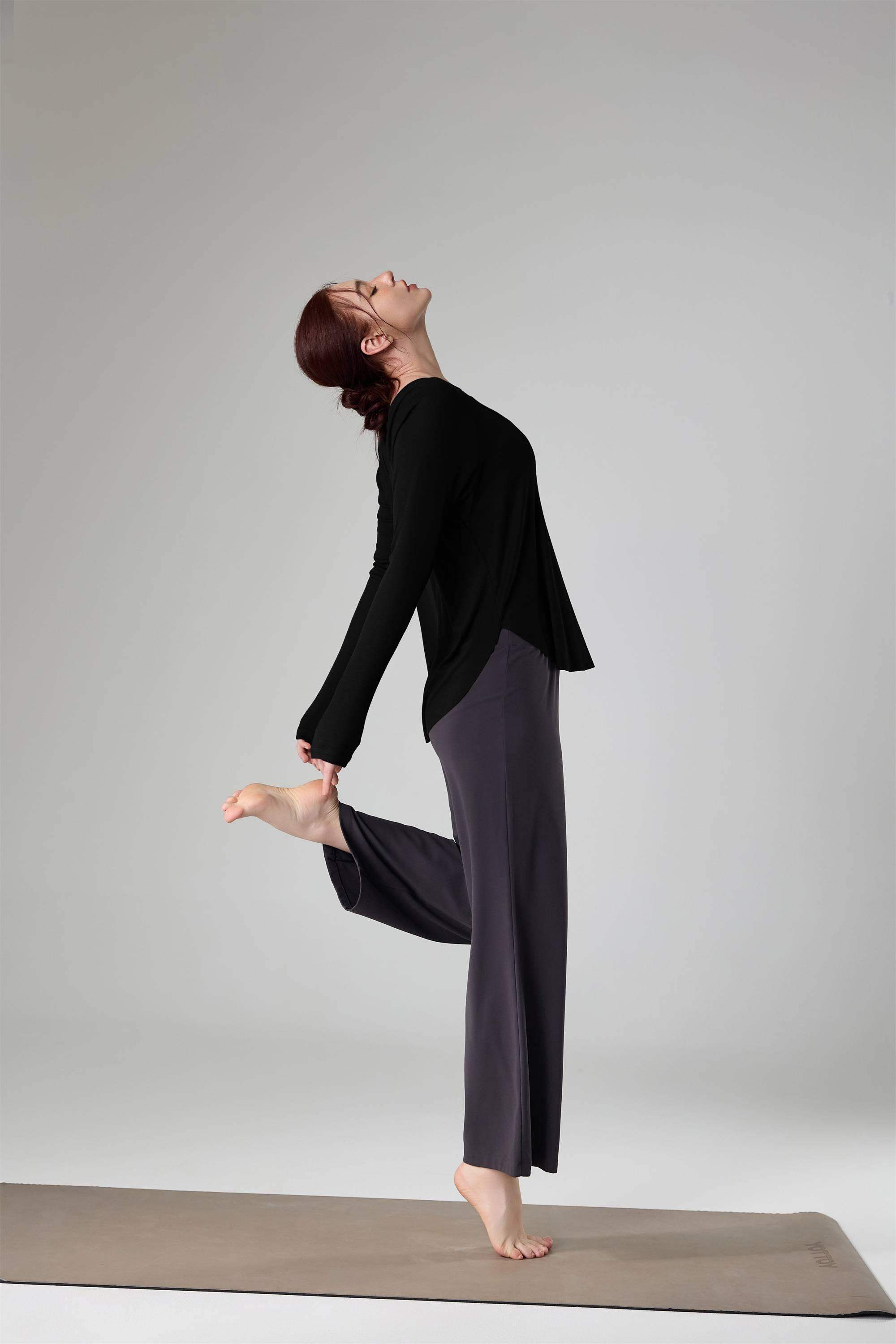 Atmungsaktives Sporttop aus Flammgarn mit lockerer Passform