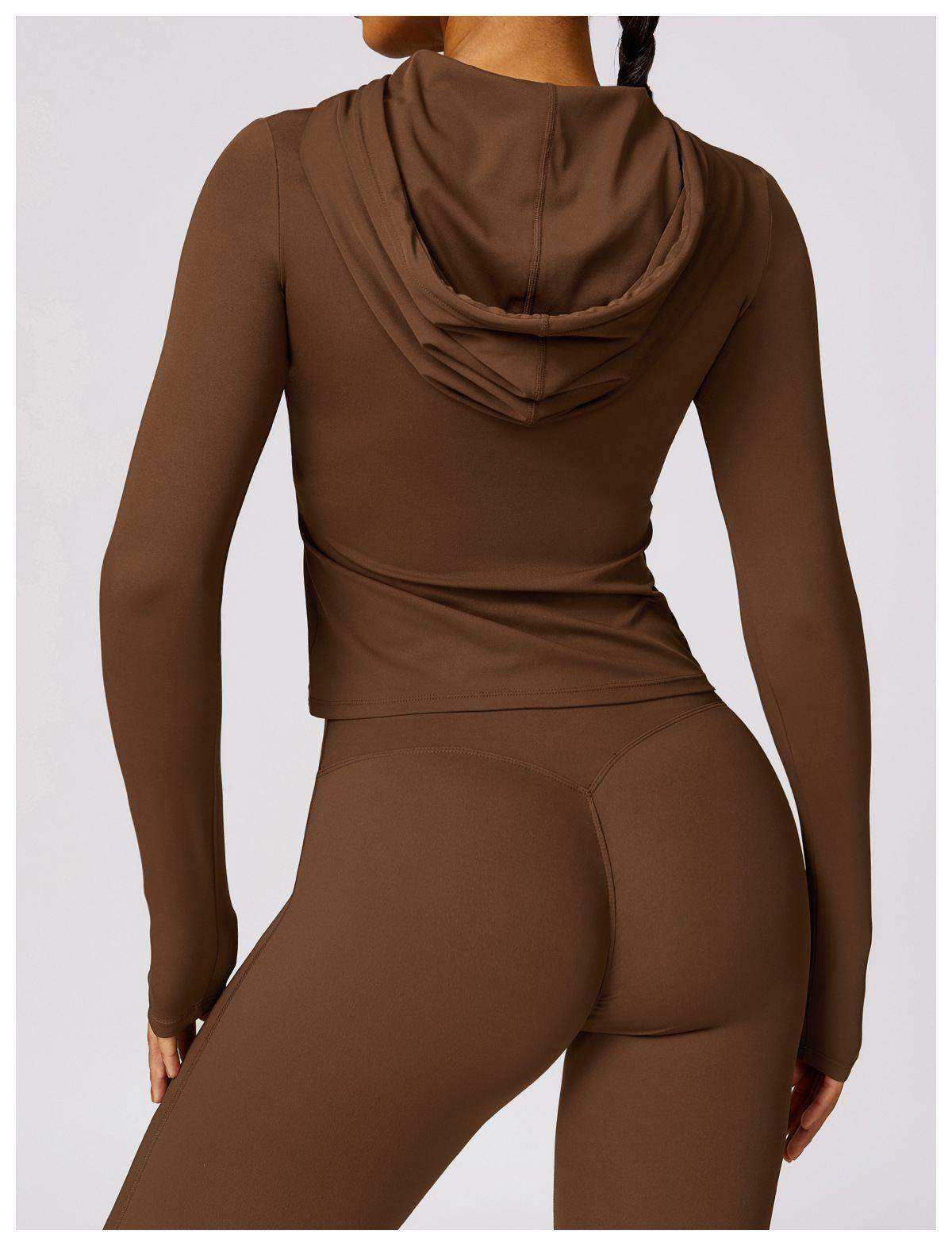 Langärmliges Oberteil mit Kapuze