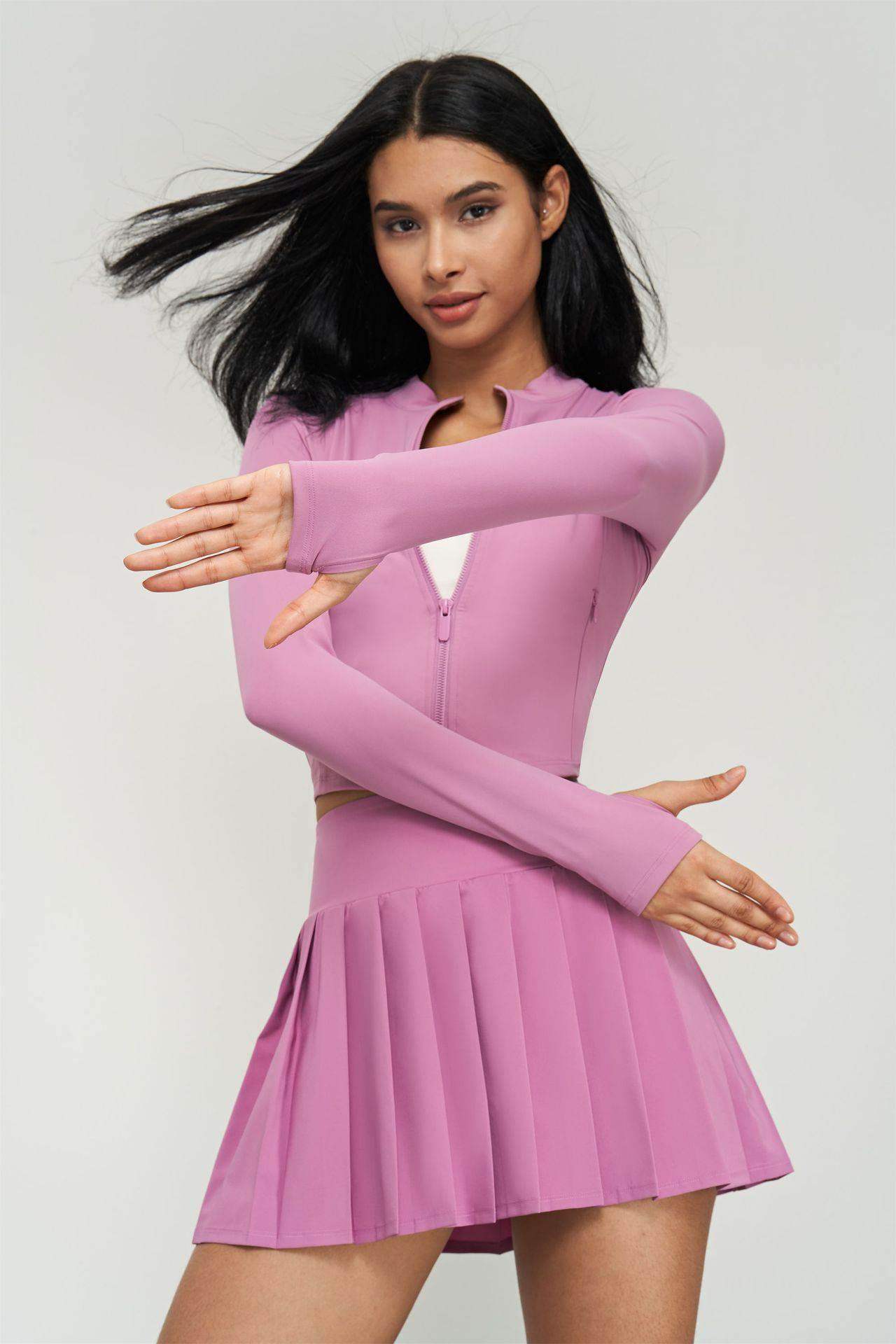 Reißverschluss Yoga Fitness Sportjacke