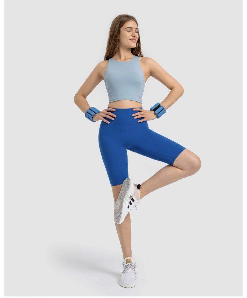 Gepolsterter Sport-BH mit Rundhalsausschnitt