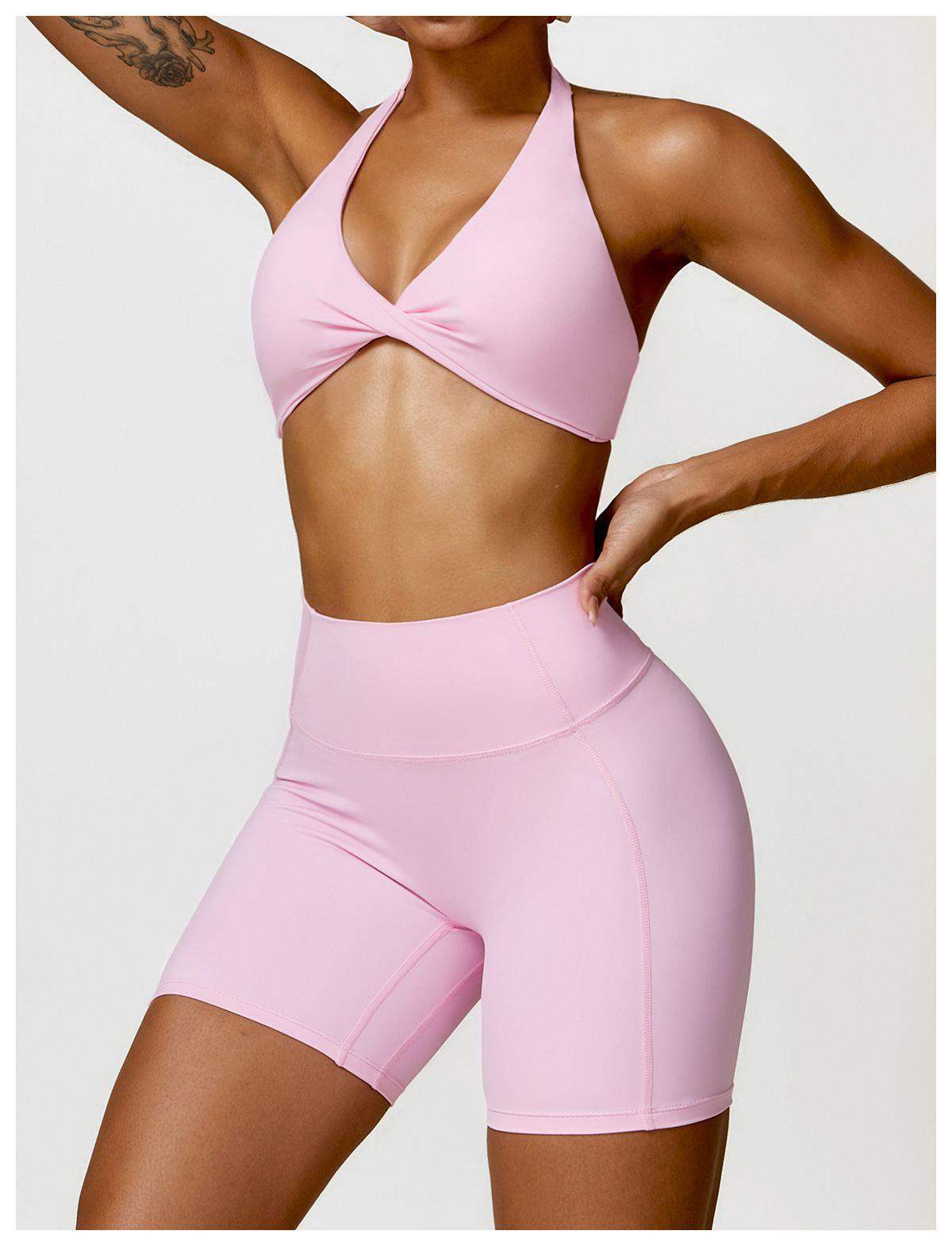 Yoga-Sportshorts mit hoher Taille