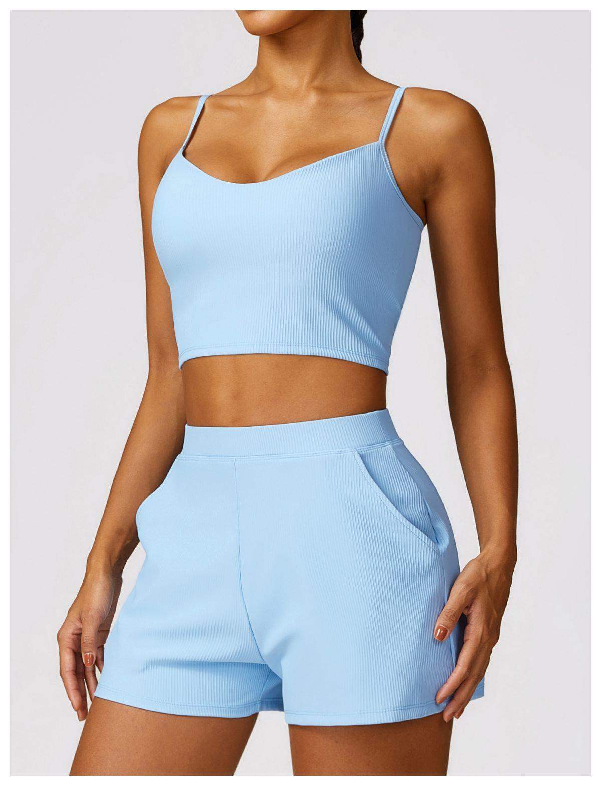 Schnelltrocknender Sport-BH mit Streifen