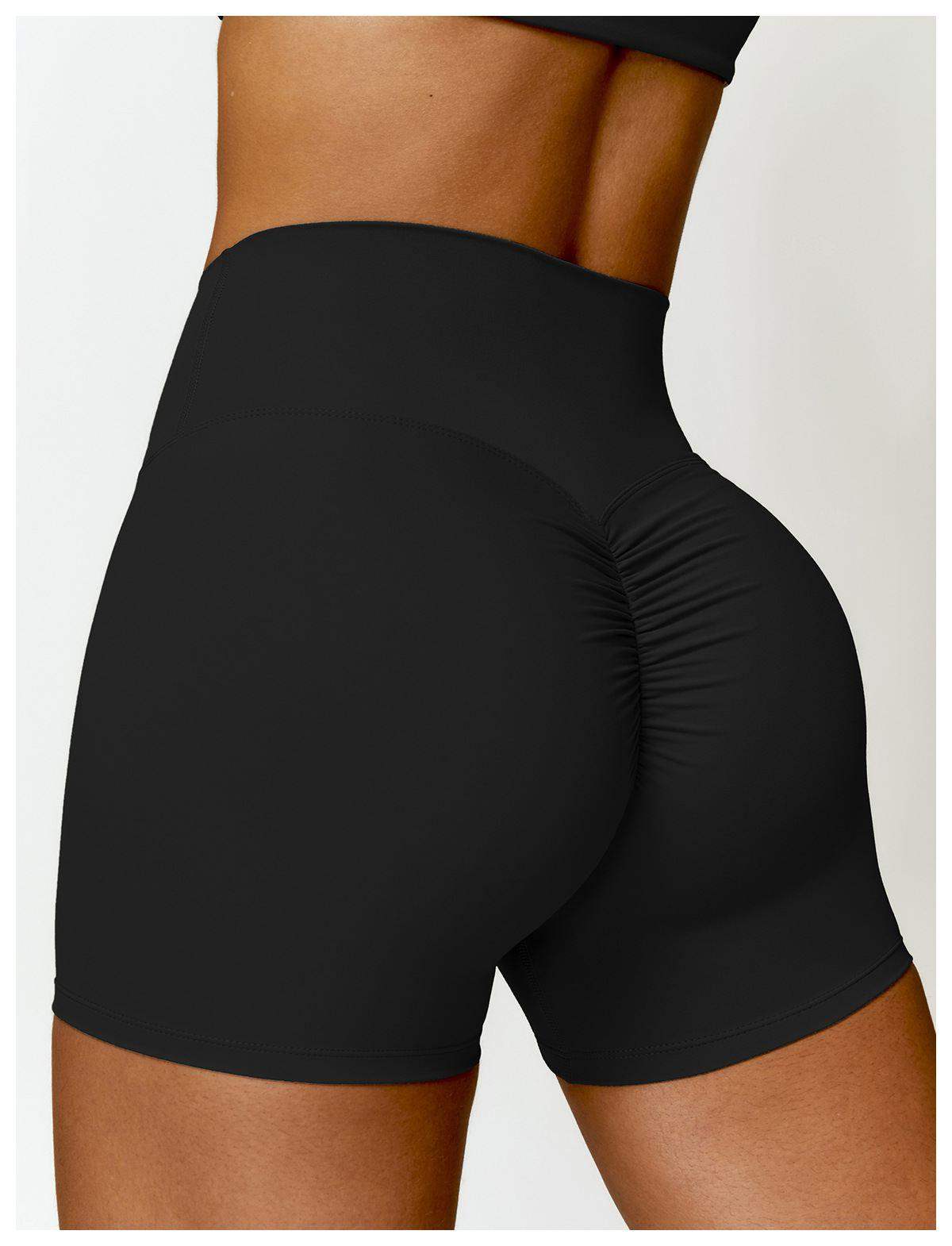 Yoga-Laufshorts mit hoher Taille