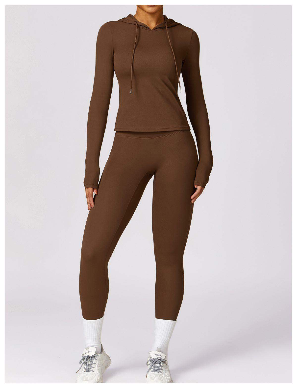 Langärmliges Oberteil mit Kapuze