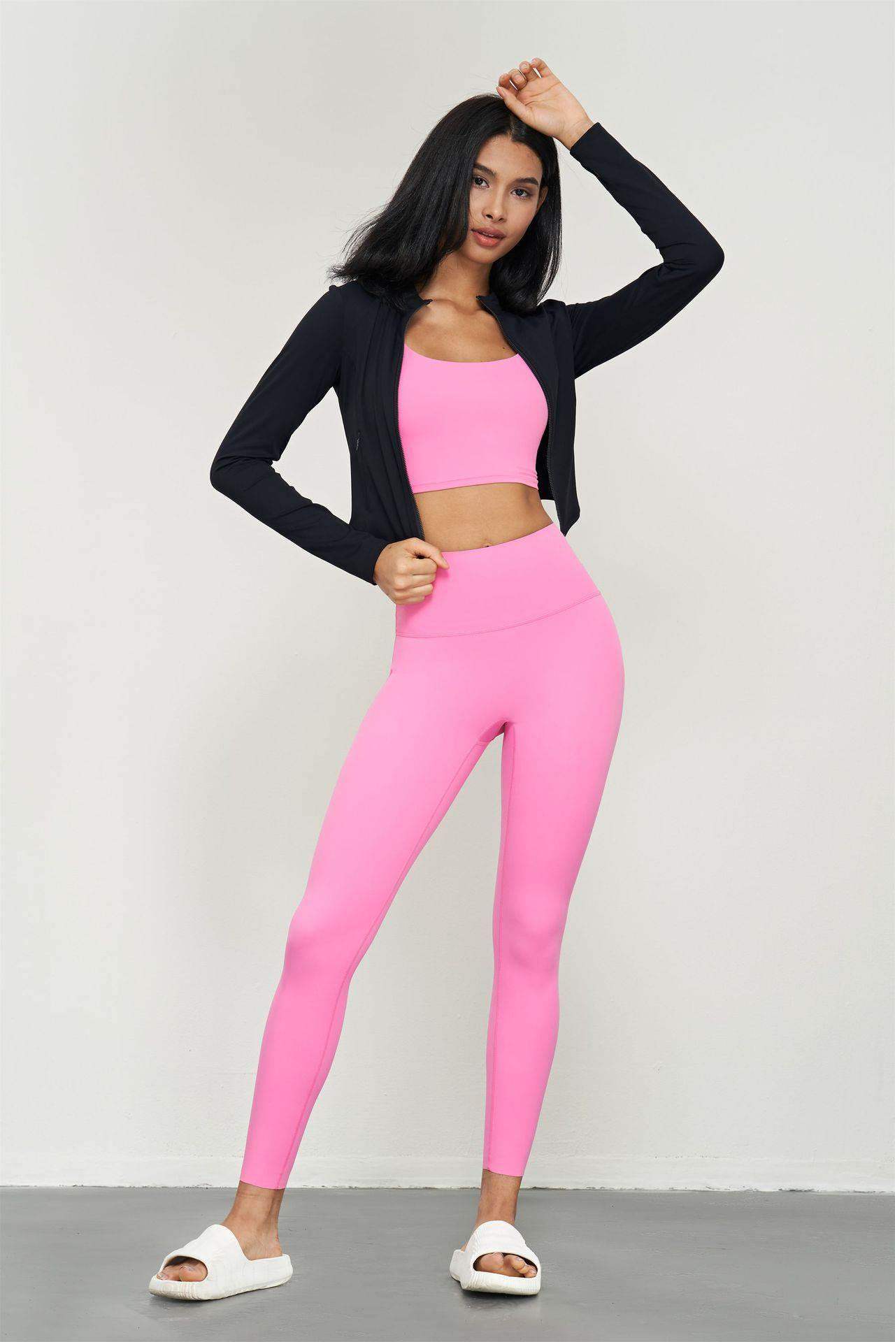 Reißverschluss Yoga Fitness Sportjacke