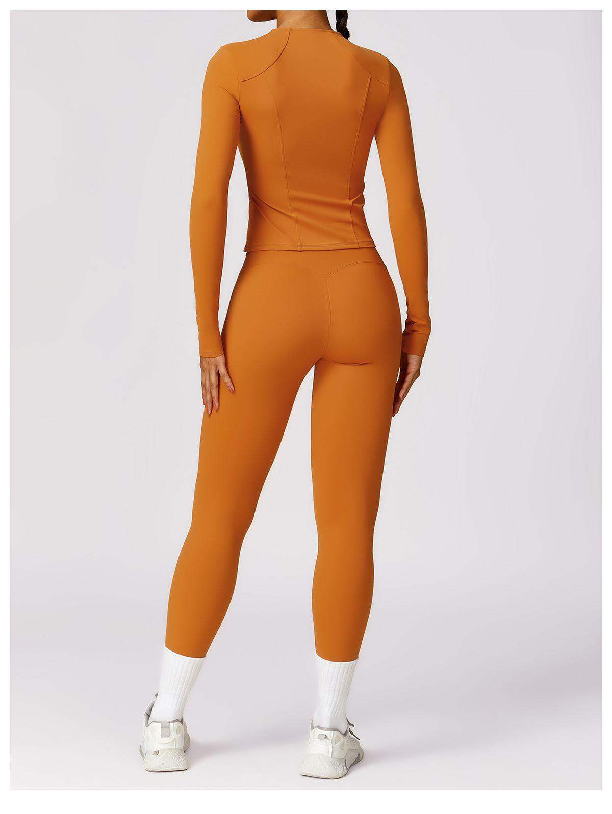 Langarm-Oberteil mit halbem Reißverschluss für Damen