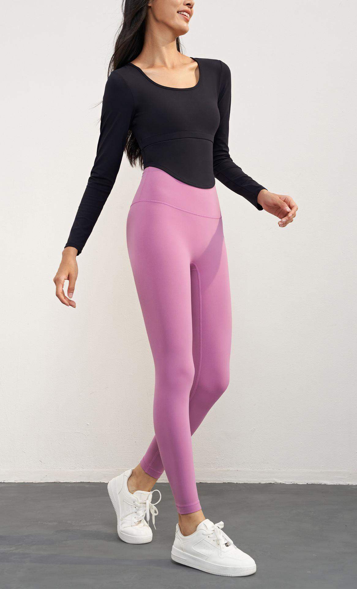 Warme Yoga-Leggings aus Fleece für den Winter