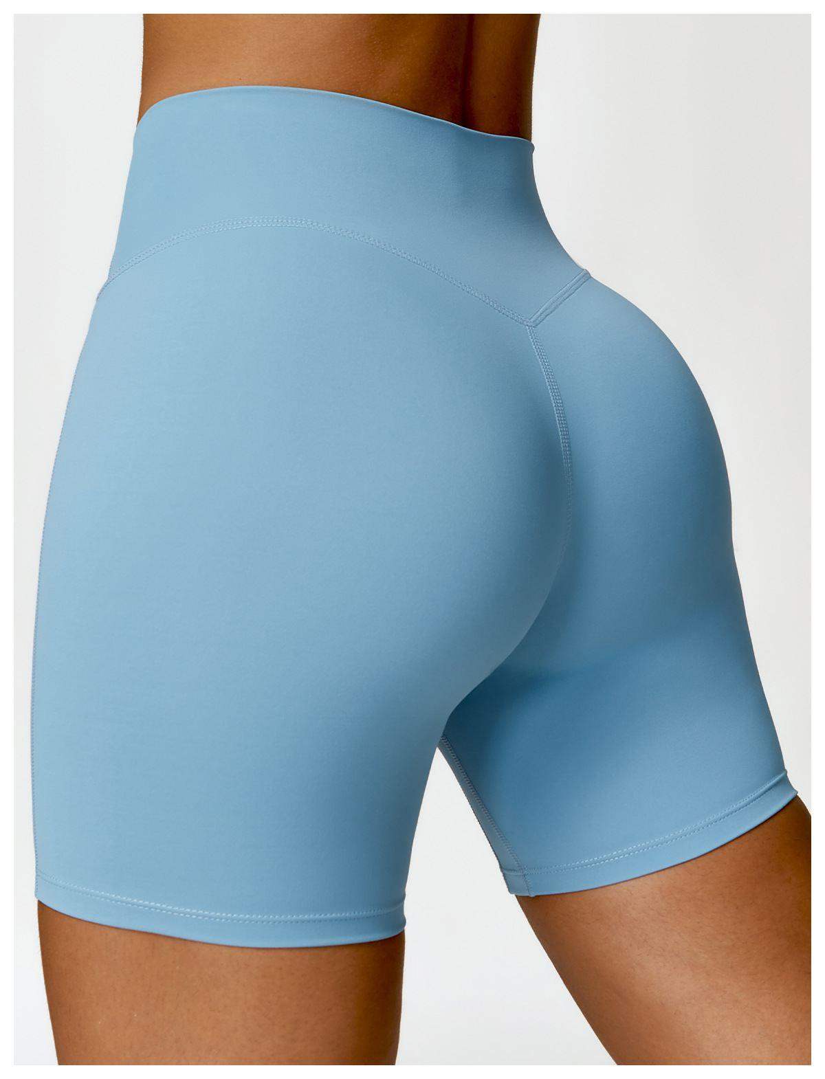 Yoga-Sportshorts mit hoher Taille