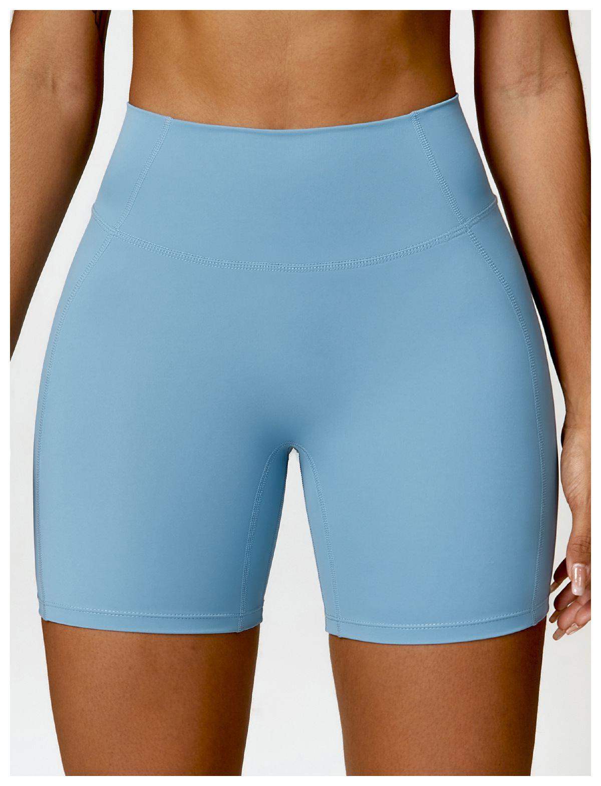Yoga-Sportshorts mit hoher Taille