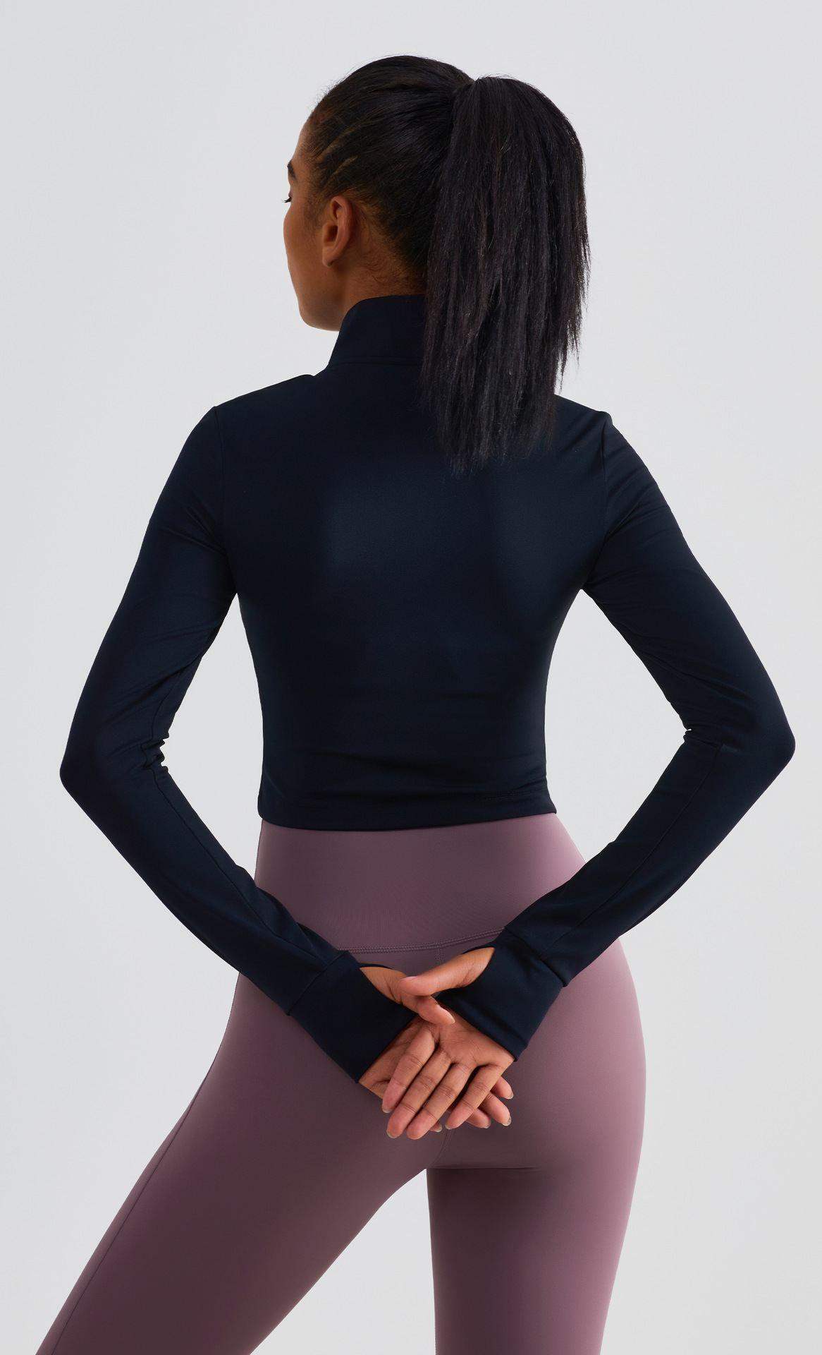 Langärmelige Lauf-Fitnessjacke