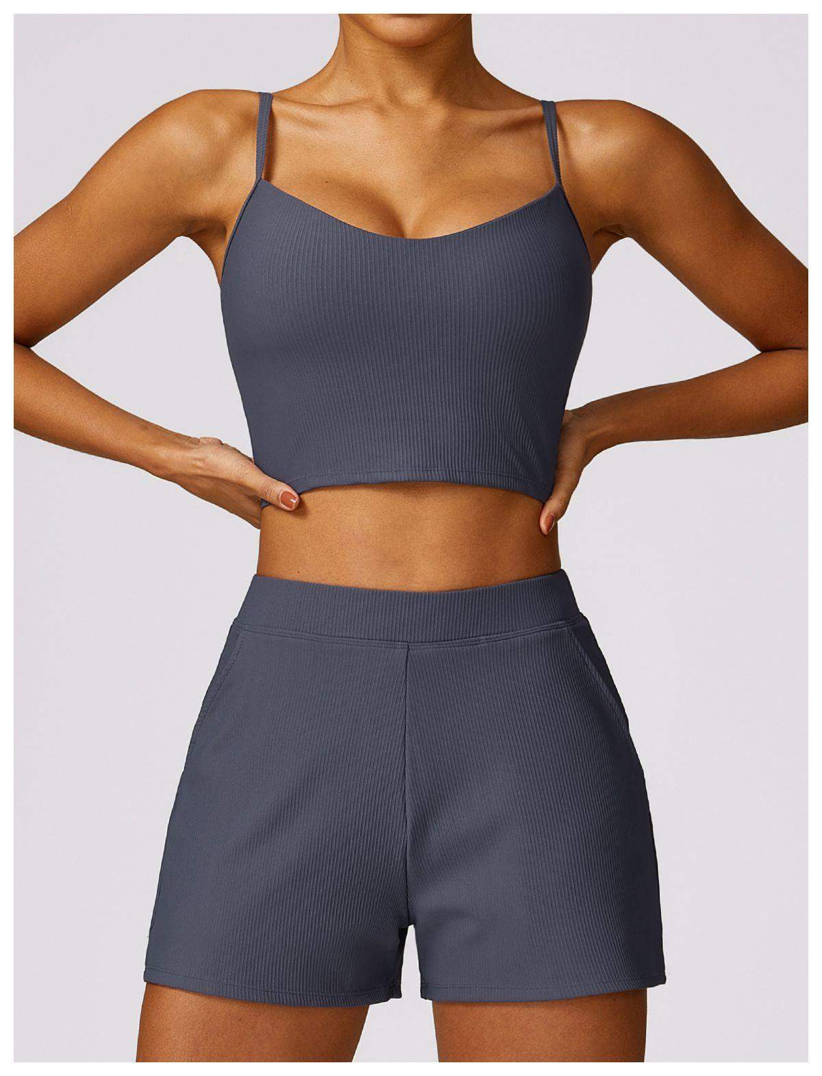 Schnelltrocknender Sport-BH mit Streifen