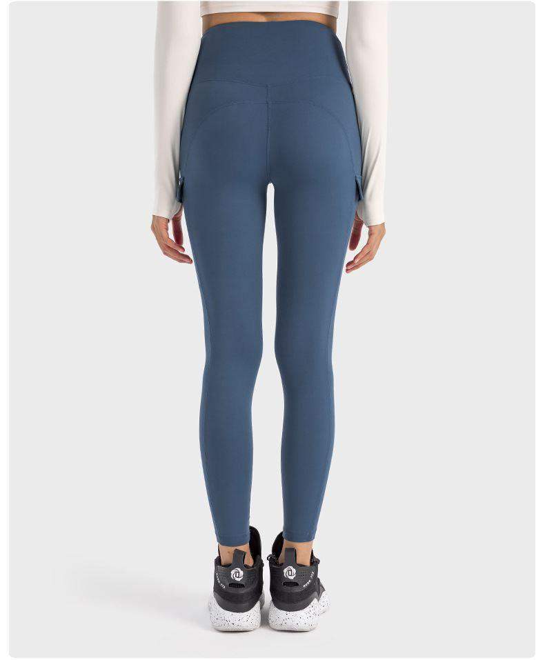 Leggings mit hoher Taille und Seitentaschen