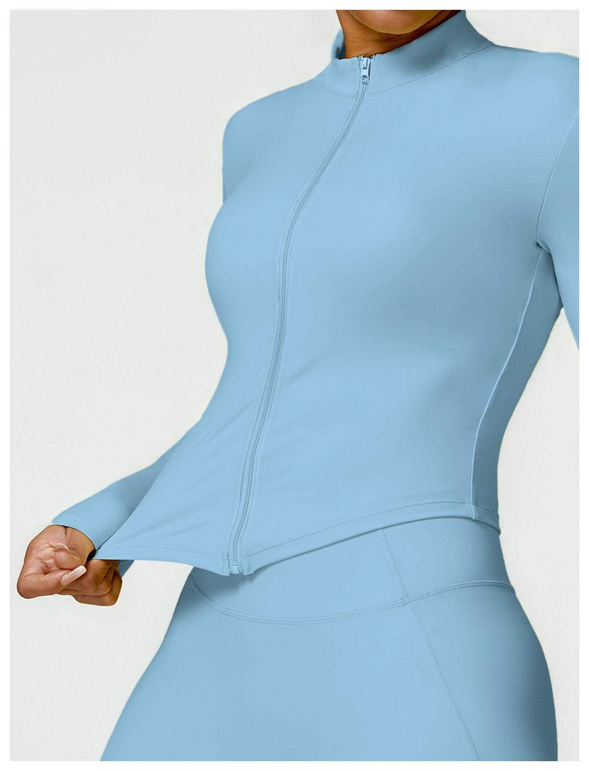 Schnelltrocknende Laufsport-Reißverschlussjacke für den Winter