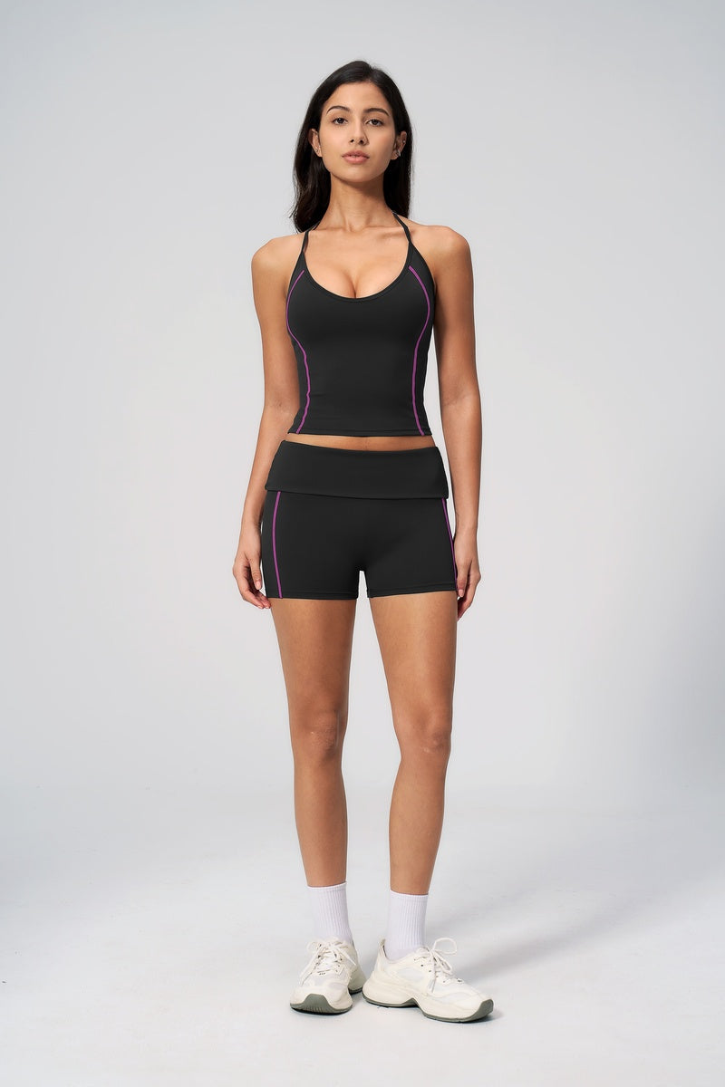 Women Sportswear Stripe Shorts Set