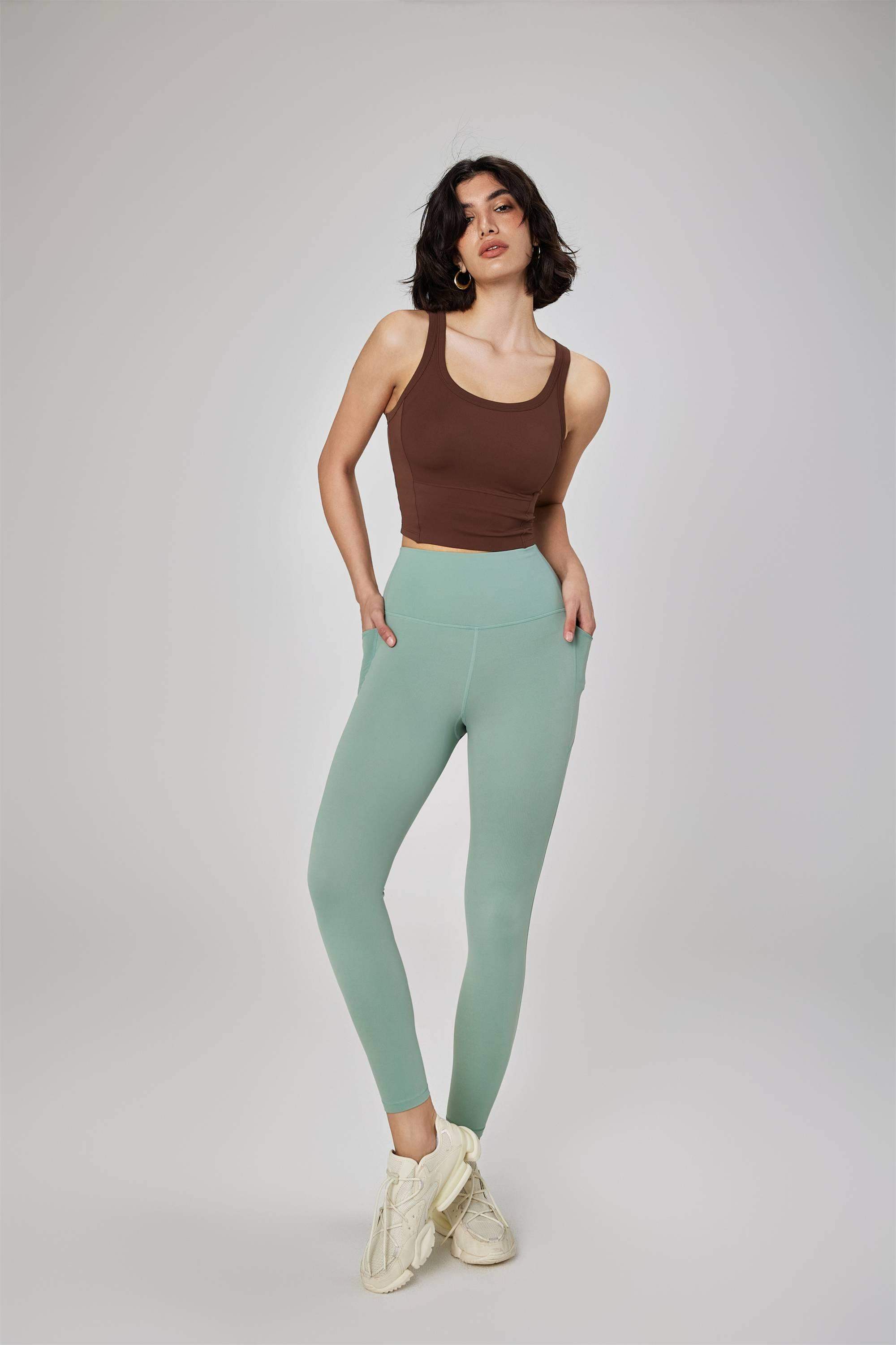 Nahtlose Yogahose mit hoher Taille