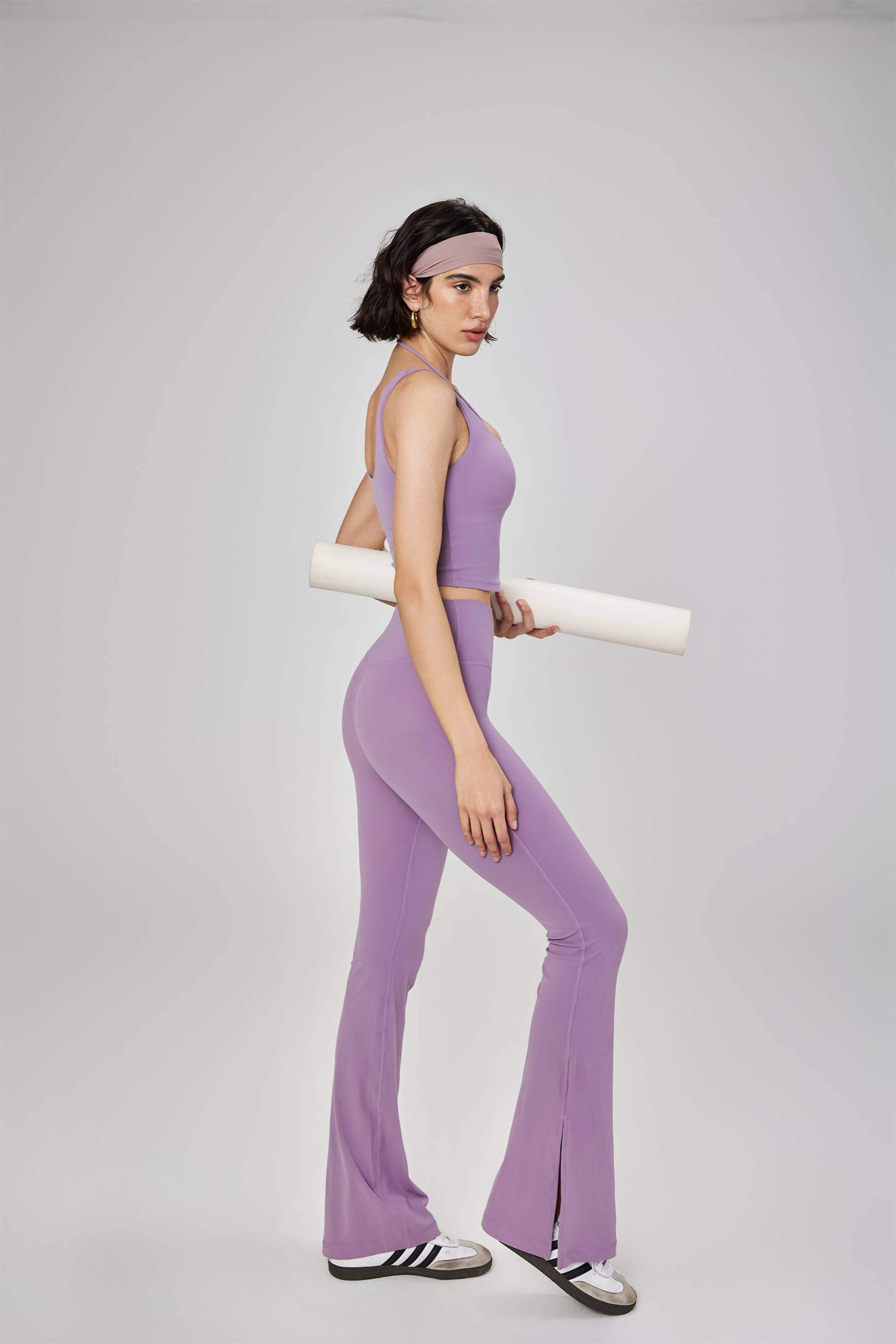 Schlagleggings mit Seitenschlitz