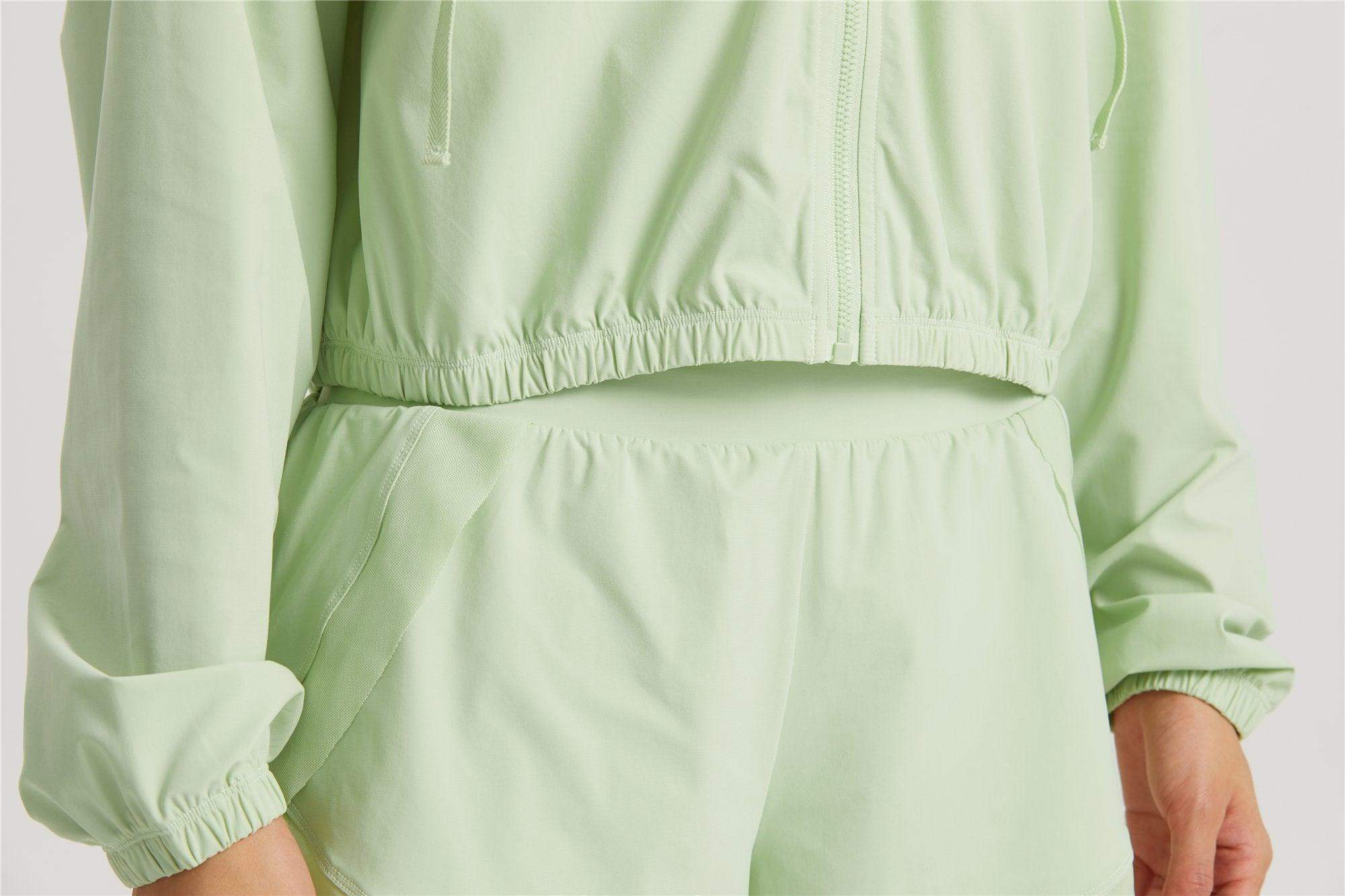 Winddichte Outdoor-Fahrrad- und Fitnessjacke mit Kapuze