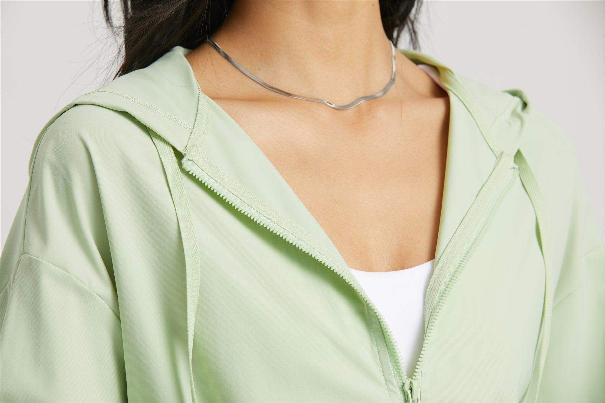 Winddichte Outdoor-Fahrrad- und Fitnessjacke mit Kapuze