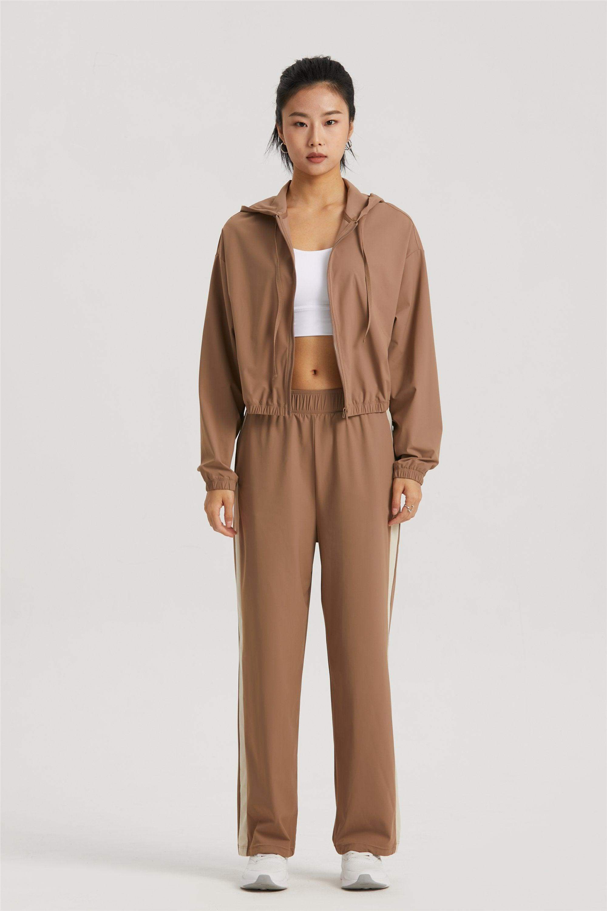 Winddichte Outdoor-Fahrrad- und Fitnessjacke mit Kapuze