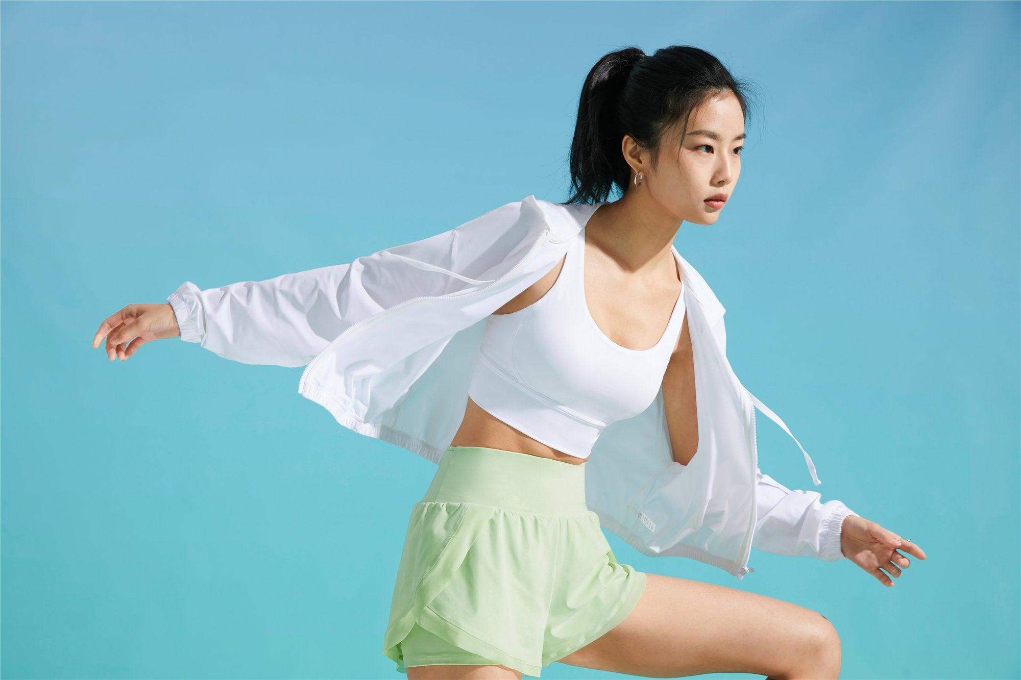 Winddichte Outdoor-Fahrrad- und Fitnessjacke mit Kapuze