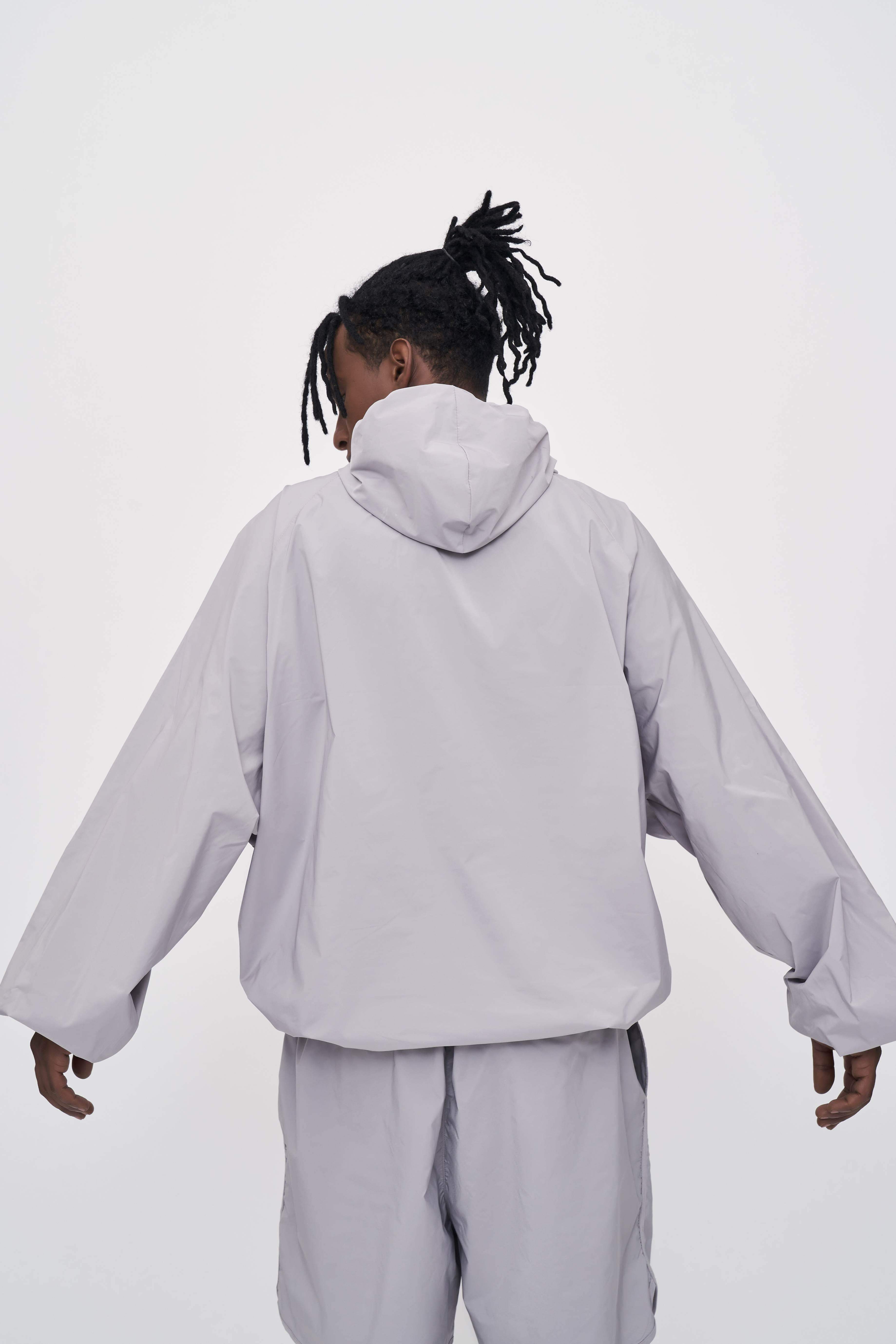 Outdoor-Jacke mit halbem Reißverschluss