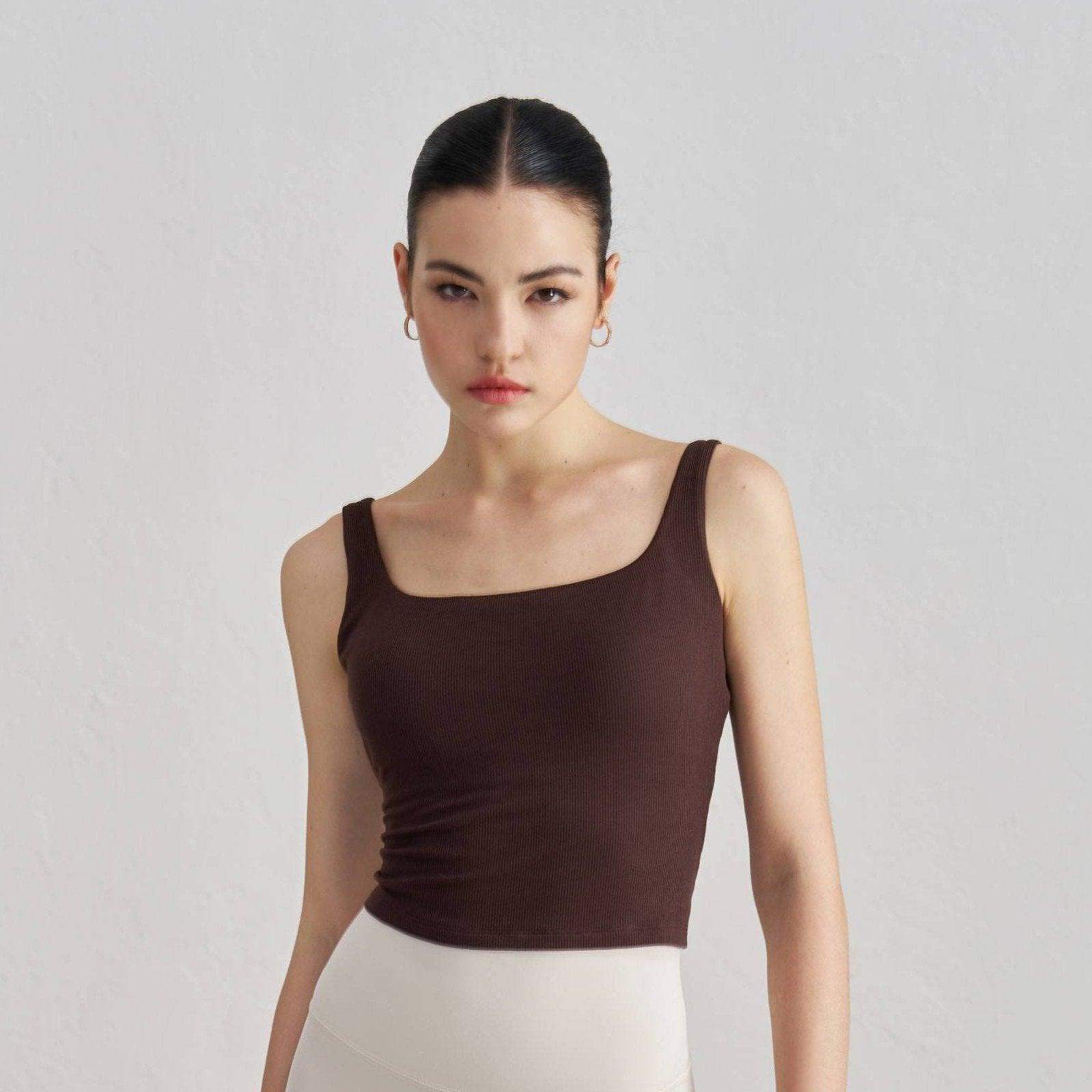 Modal Wide-Strap Yoga Tank Top