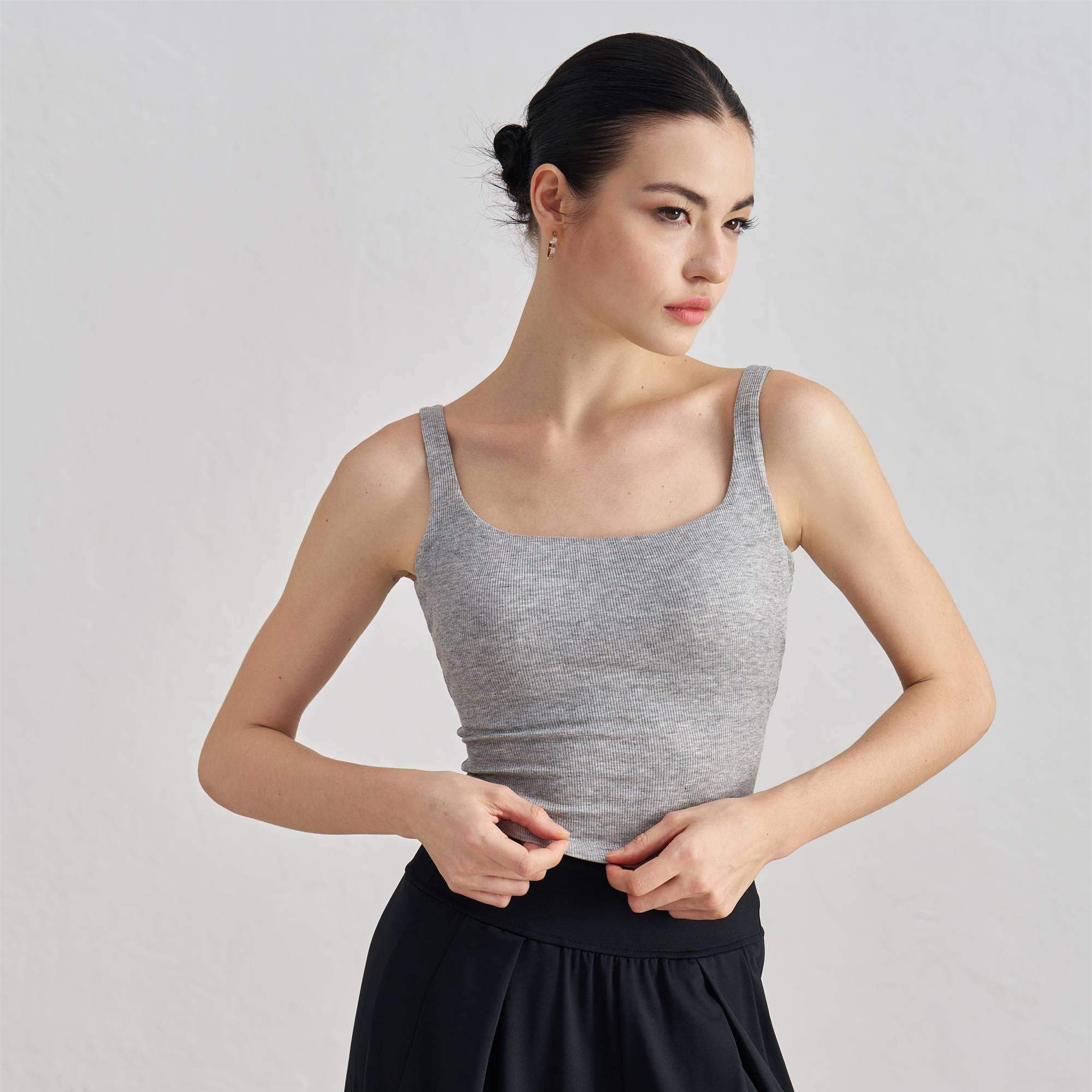 Modal Wide-Strap Yoga Tank Top