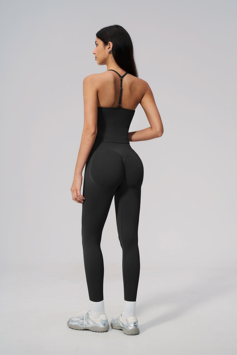 Women Sport Halterneck Pants Set