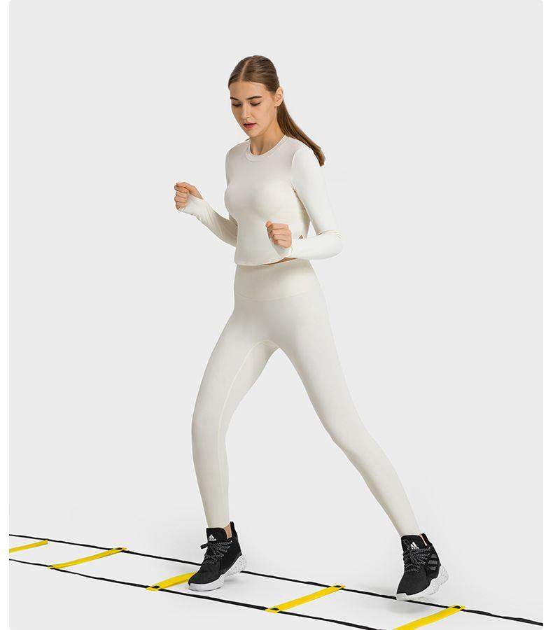 Fitness Langarmshirt mit Seitennahtschlitzen