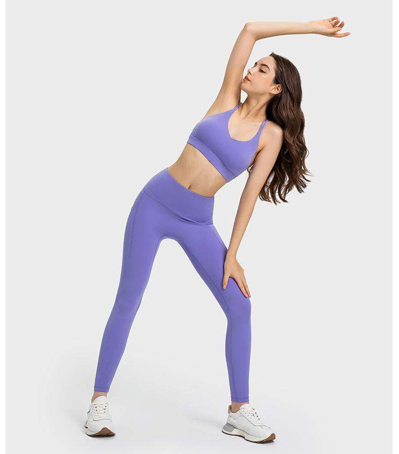 Sport-BH mit doppelten Schultergurten und überkreuztem Rücken