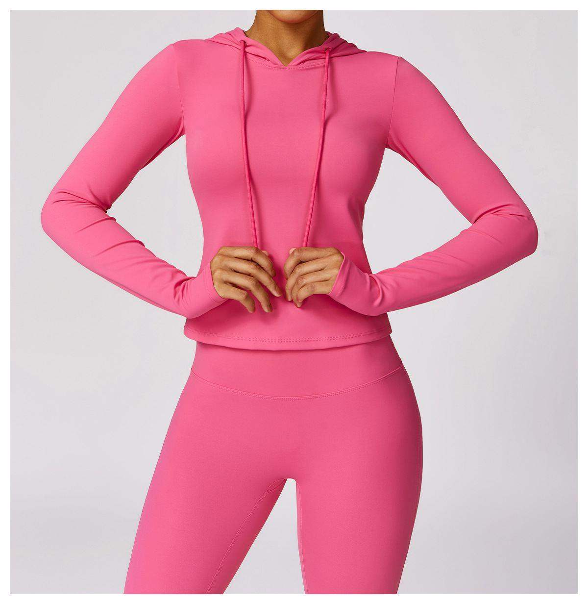 Langärmliges Oberteil mit Kapuze