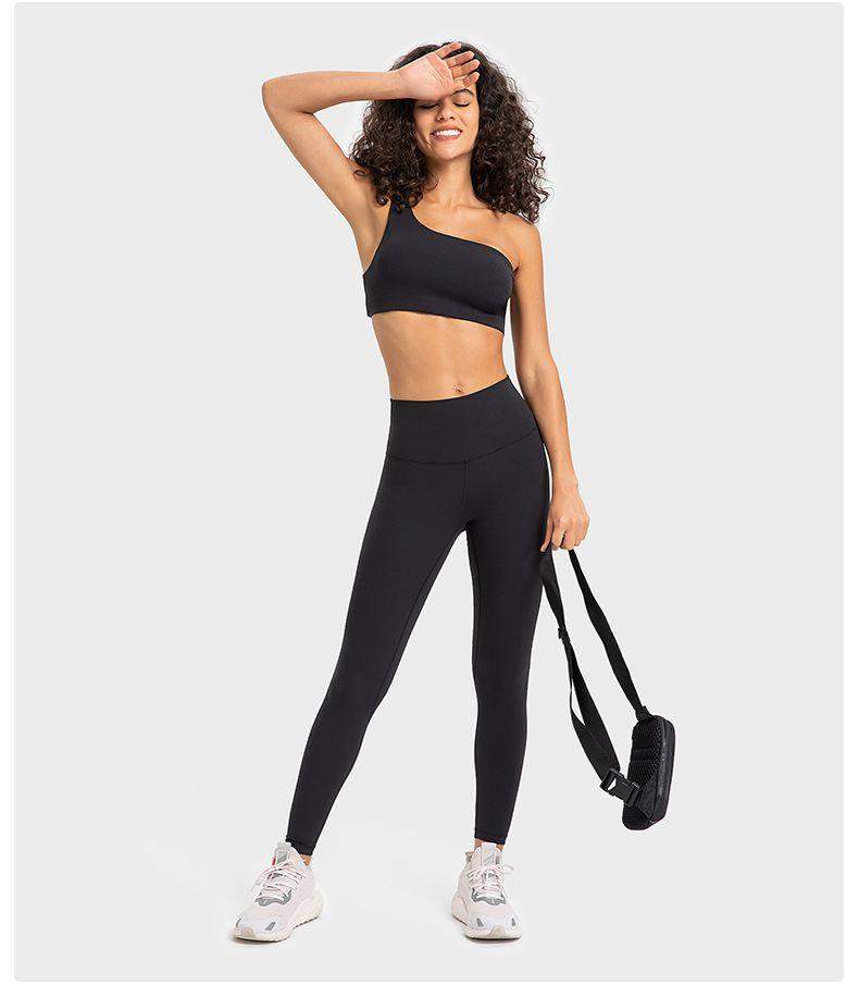 Gerippter Sport-BH mit Einzelträger