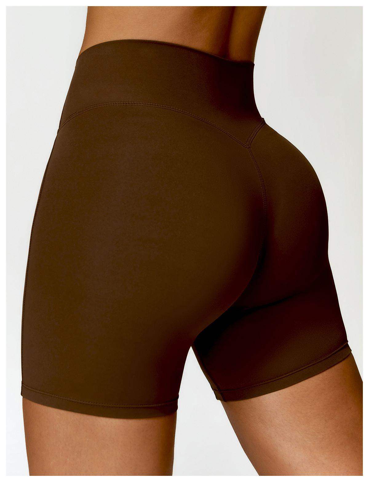 Yoga-Sportshorts mit hoher Taille
