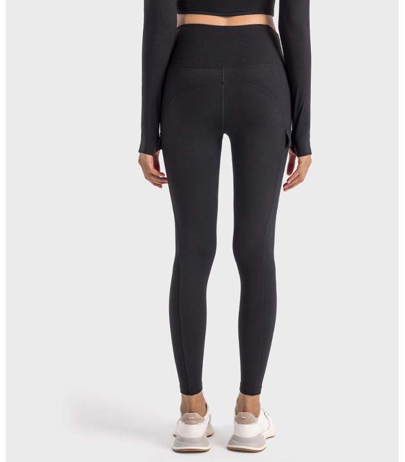 Leggings mit hoher Taille und Seitentaschen