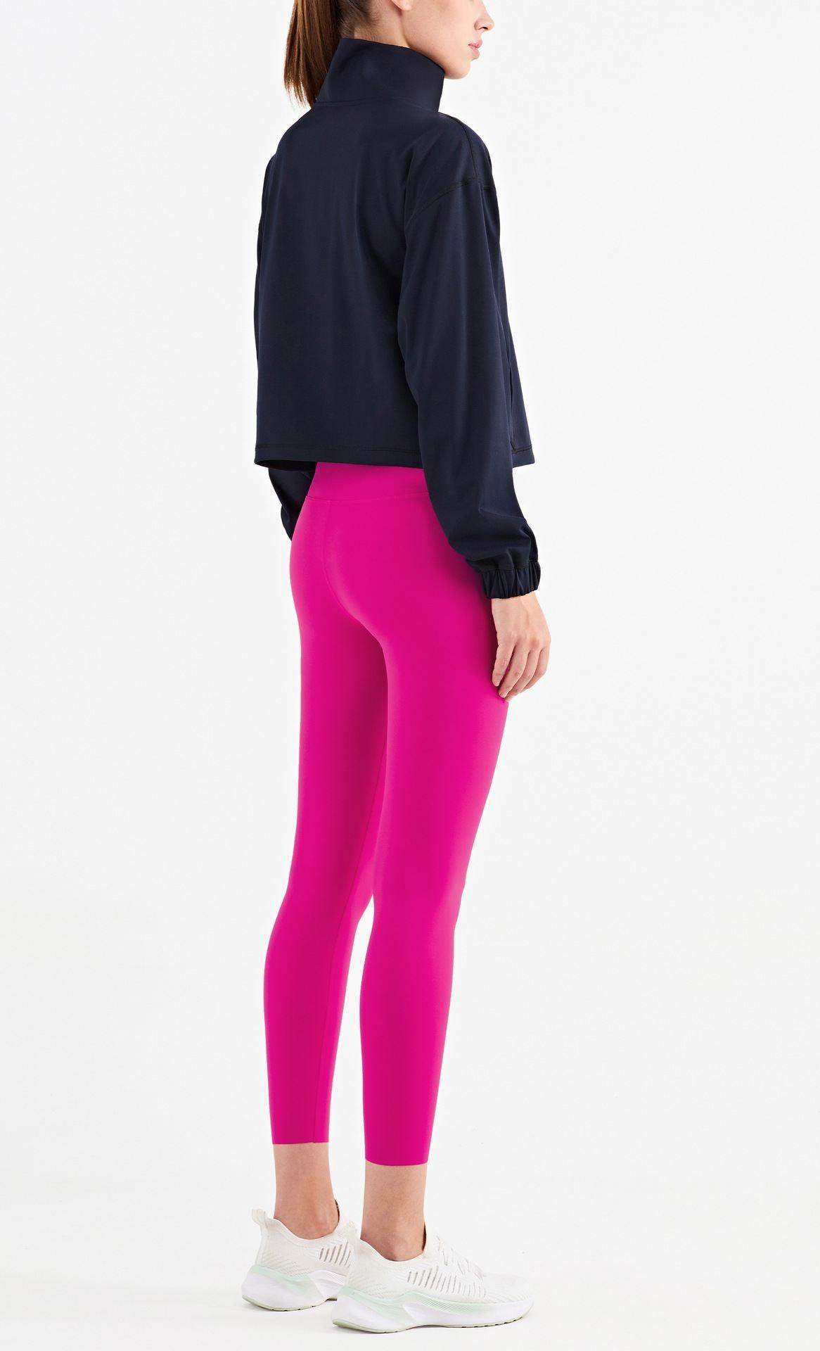 Warme Winterjacke mit halbem Reißverschluss