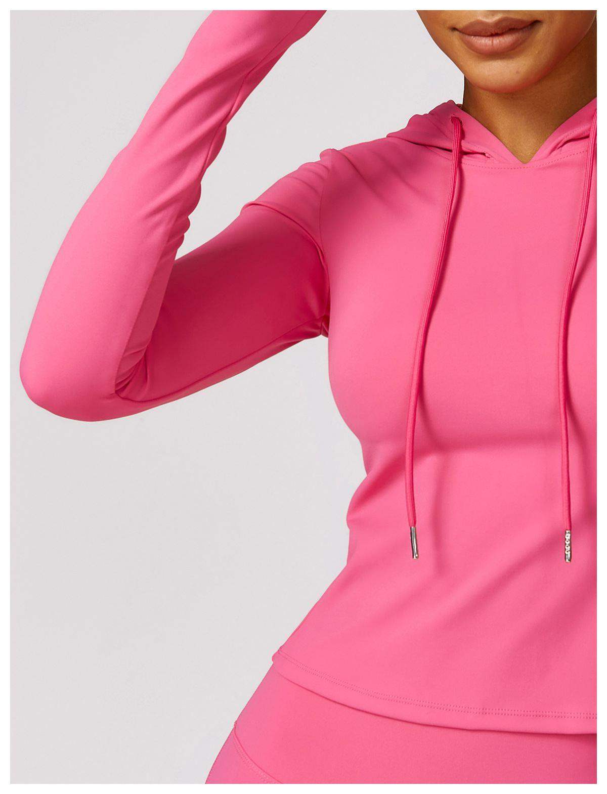 Langärmliges Oberteil mit Kapuze