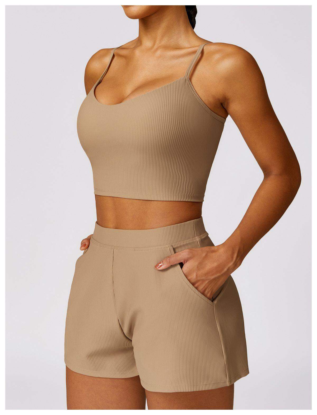 Schnelltrocknender Sport-BH mit Streifen