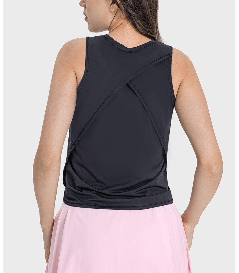 Sport-Top mit gekreuzten Trägern