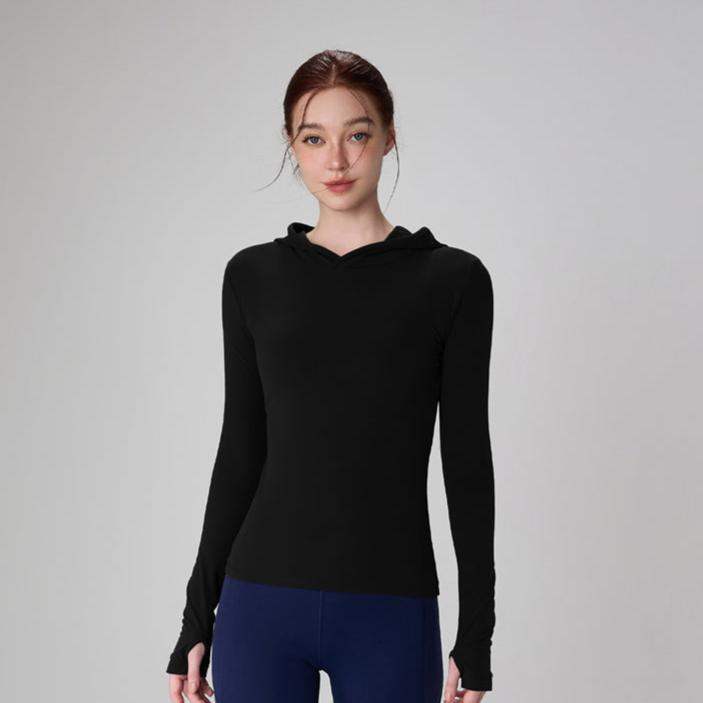 Schnelltrocknender Slim-Fit-Hoodie für Damen zum Laufen und Trainieren