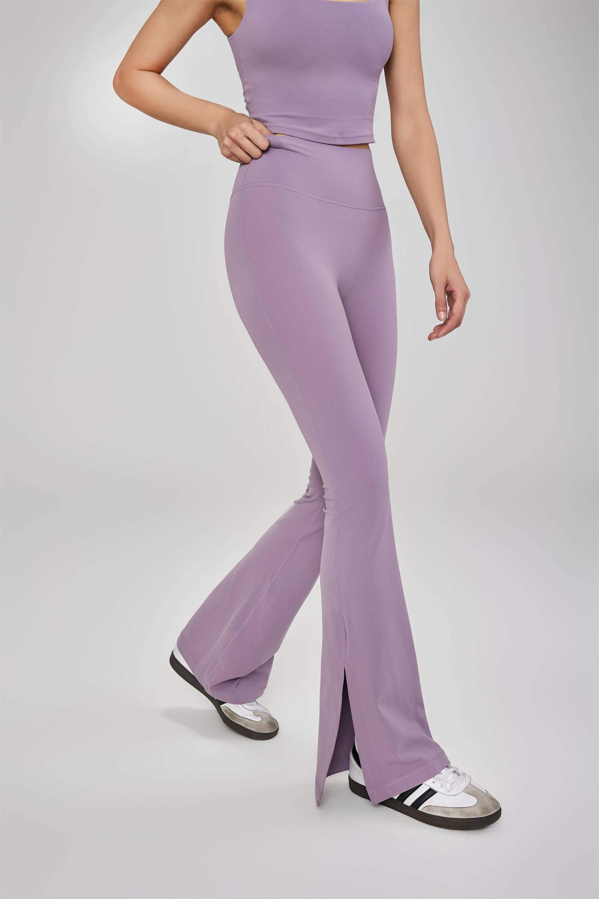 Schlagleggings mit Seitenschlitz