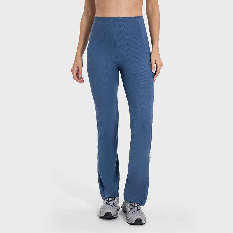 Hüfthebende Slim Flare-Hose mit hoher Taille