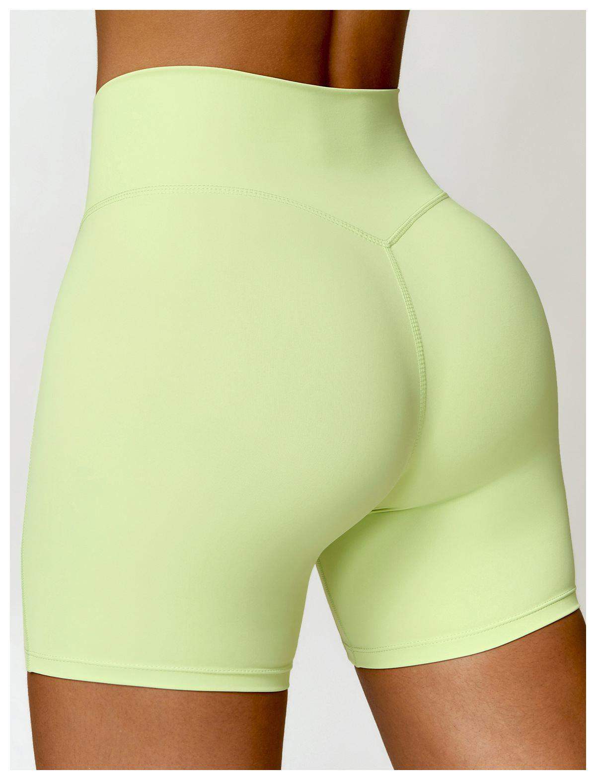 Yoga-Sportshorts mit hoher Taille